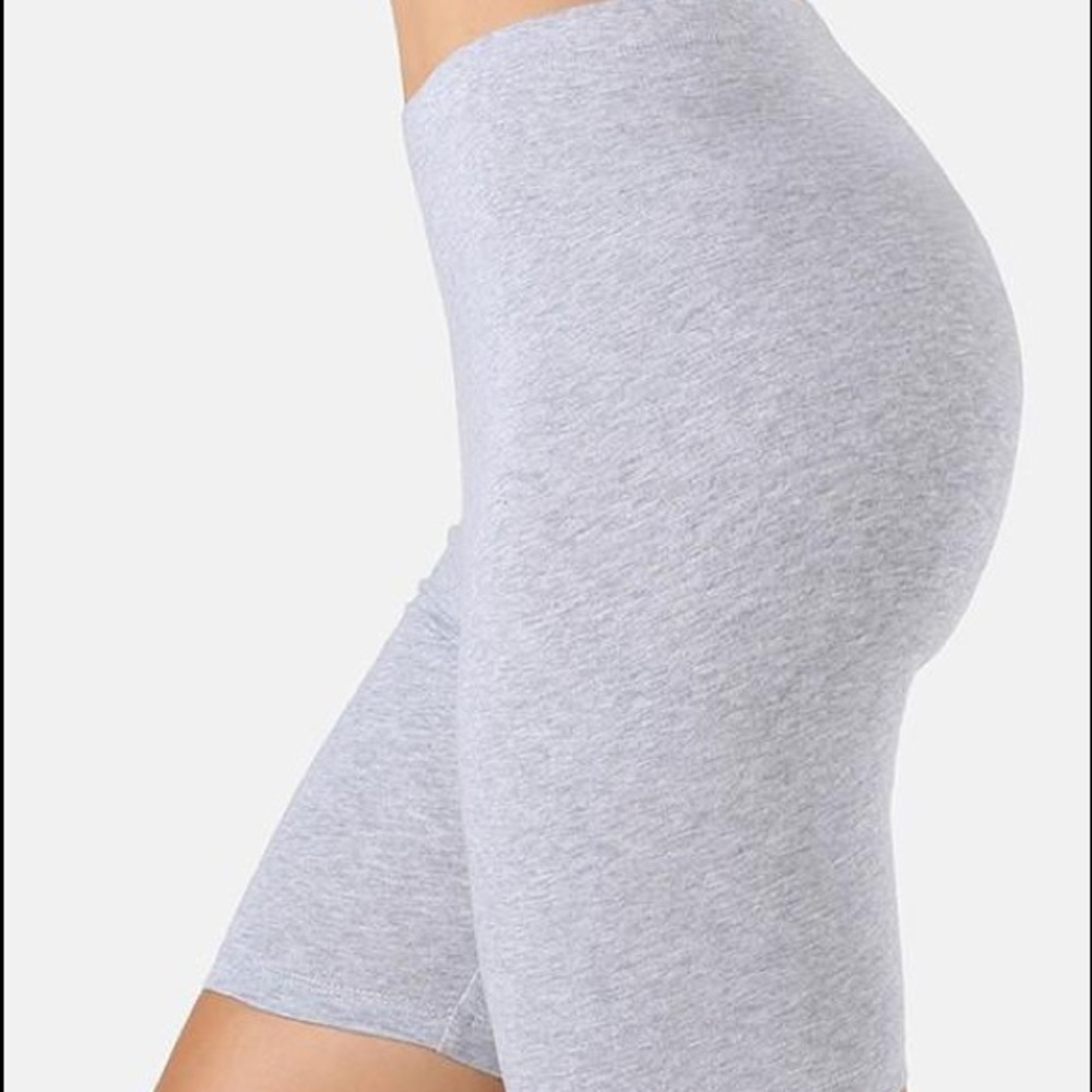 Cotton Biker Shorts Grey